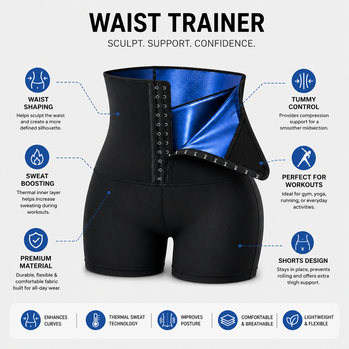 Running Vest, Zip Reflective Running Vests with 500Ml Hydration Bottle, Adjustable Waistband & Breathable Material, Chest Pack Gear Phone Holder for Running, Men & Women